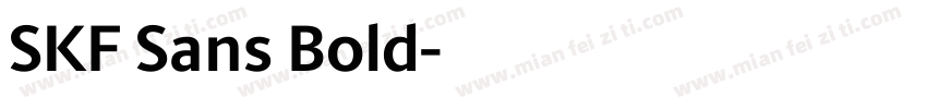 SKF Sans Bold字体转换